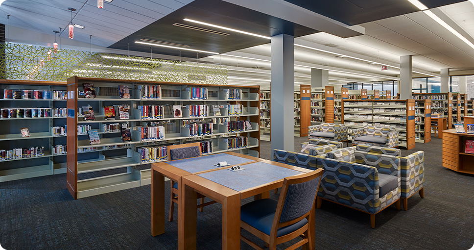 Library main floor interior