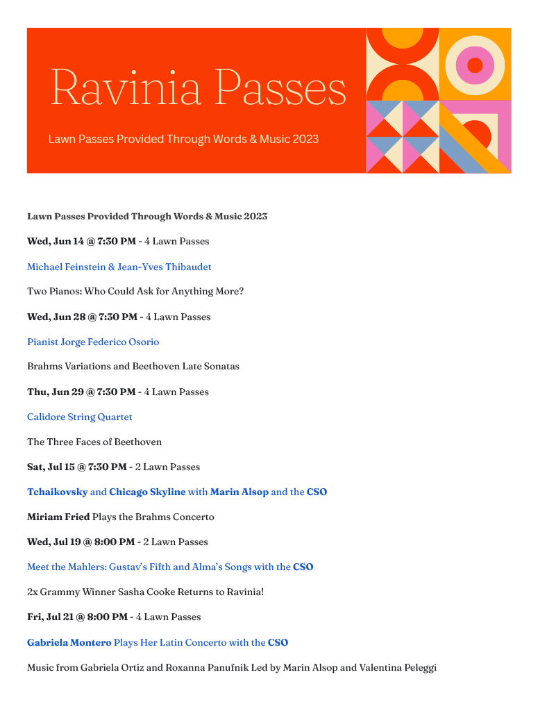 Ravinia Passes Broadview Public Library District