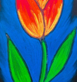 take-make-craft-for-04-19-2024-chalk-pastel-spring-tulip-art
